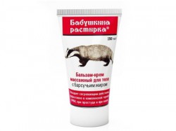 Крем-бальзам Бабушкина растирка барсучий жир 150 мл