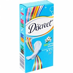 Прокладки женские ежедневные Discreet Део весенний бриз мультиформ 20 шт.