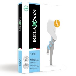 Гольфы компрессионные Relaxsan Бейсик 2 класс компрессии 22-27 мм с открытым носком р. 4 черные 280 den